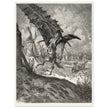Don Quixote illustration by Gustave Dore. Fight with the wind mills .