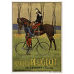 Cycles Peugot vintage advertisng poster by Ernest Vulliemin.