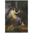 Clio Muse of History by Charles Meynier 1800. Antique painting art print. Winged greek goddess.
