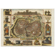 Jerusalem ancient map XVII Century by Daniel Stoopendael.