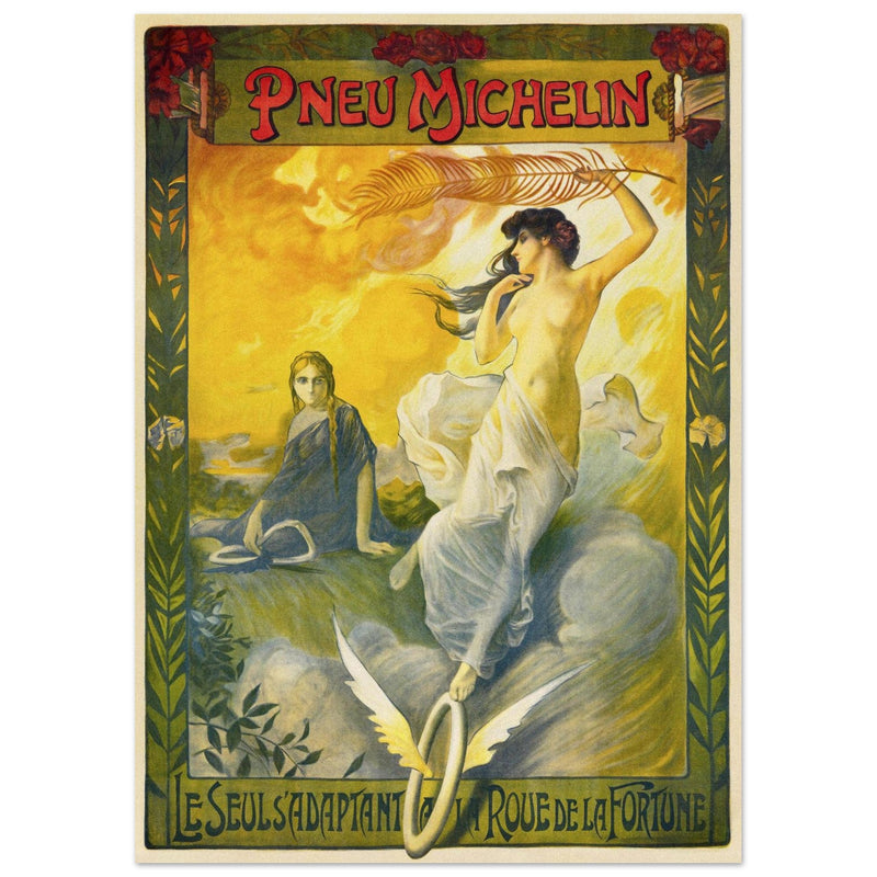Michelin tyres vintage advertising from 1895.