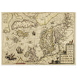 Vintage North Atlantic Map by Abraham Ortelius.