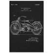Vintage motorcycle patent by William S Harley founder of harley davidson.