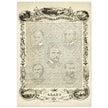 The Constitution of the United States of America vintage poster of 1865.