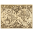 Ancient world map vintage reproduction of the XVII century by Nicolaes Geylekerck