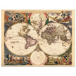 Old world map Orbis Terrarum Nova et Accuratissima Tabula 1658 by  Nicolaes Visscher