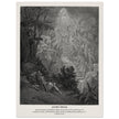 Gustave Dore The Bible engraving print . Jacob's dream.
