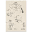 Vintage revolver patent by C P O'Neill.