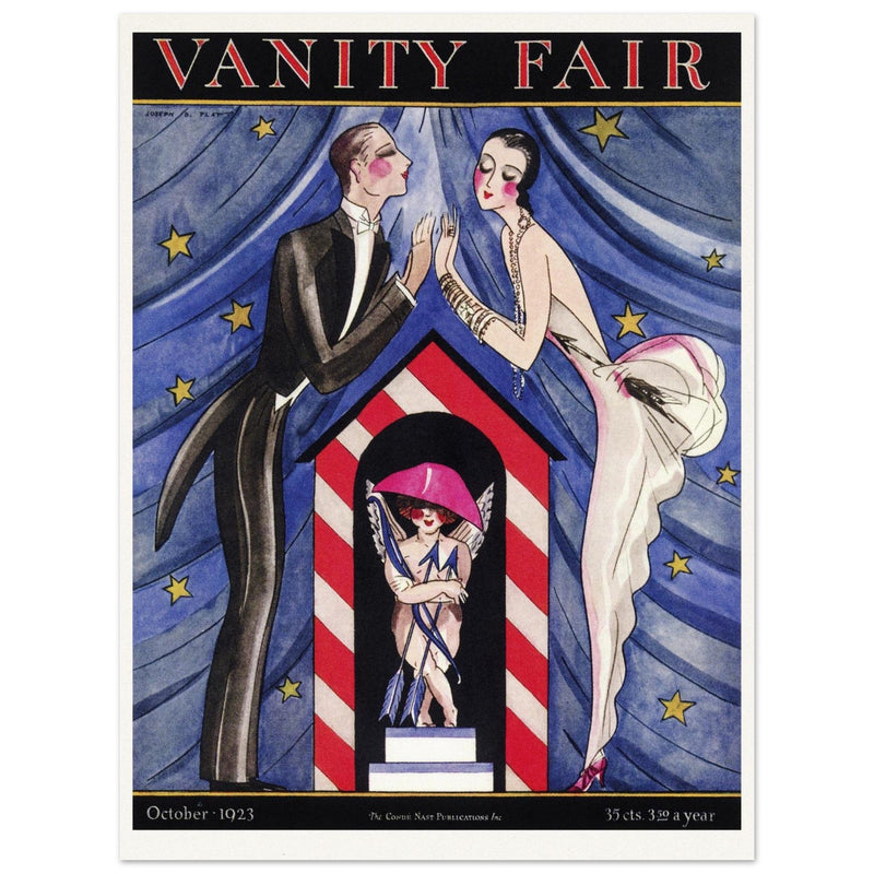 Vanity Fair magazine cover  illustration 1923 by Joseph B. Platt.
