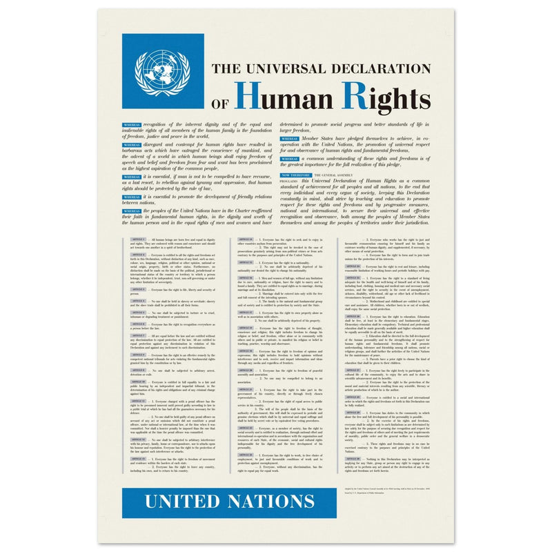 The Universal Declaration of Human Rights by the United Nations.