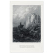 Gustave Dore illustration of King Arthur legend . Camelot . From the book Idylls of the King by Alfred Tennyson.
