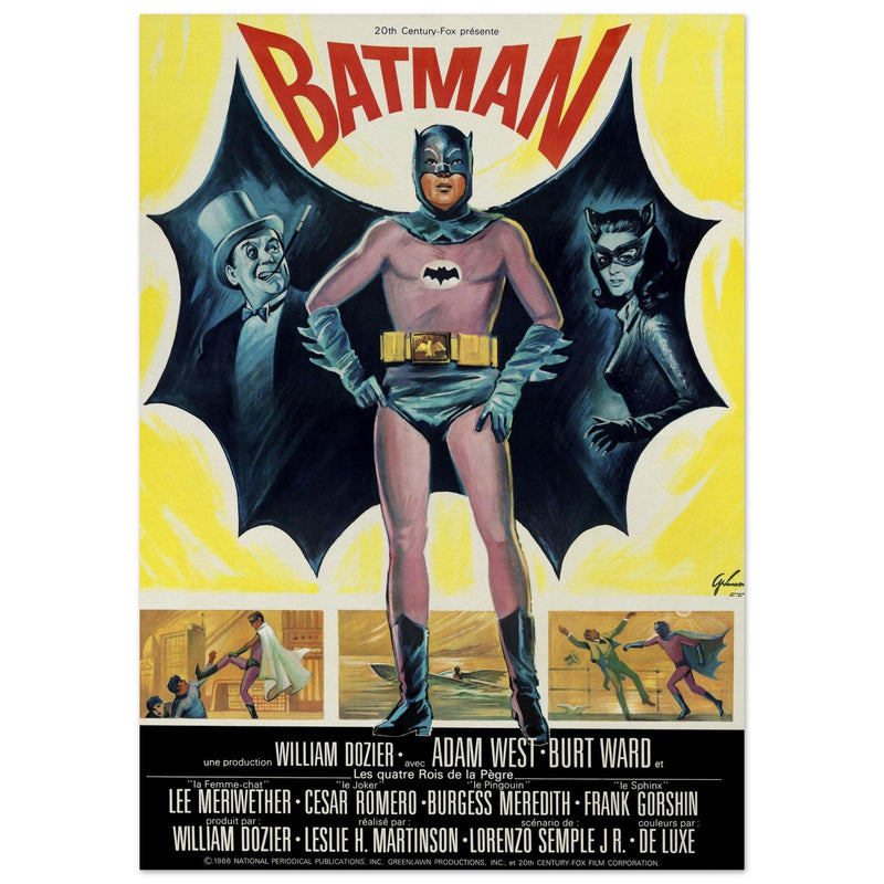 Batman the movie 1967 poster  french version.