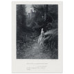 Gustave Dore illustration of King Arthur legend .Elaine on her Road to the Cave of Lancelot. book Idylls of the King by Alfred Tennyson