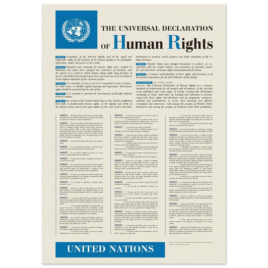 The Universal Declaration of Human Rights by the United Nations.