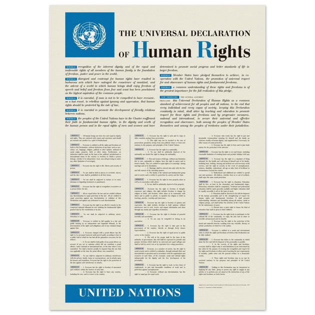 The Universal Declaration of Human Rights by the United Nations.