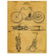 vintage motorcycle patent by G. M Holley.