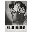 Billie Holiday concer music poster in New York City Town Hall in 1946.