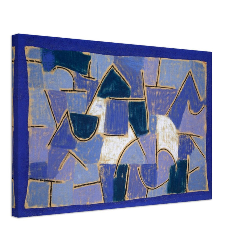 Paul Klee Blue night abstract painting.    .