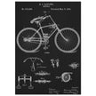 Vintage bicycle patent by Richard J Gatling 1894