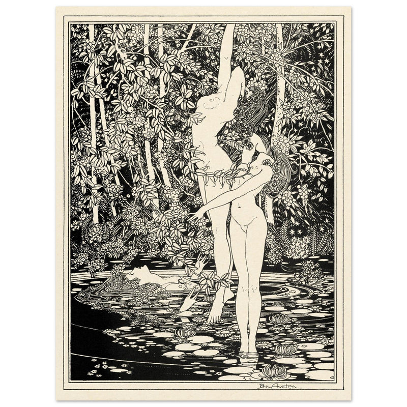 John Austen illustration for Hamlet The death of Ophelia