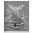 Wall Paradise. Gustave Dore illustration for the Divine Comedy by Dante Alighieri.