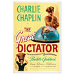 The Great Dictator Charlie Chaplin movie poster.