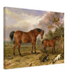 Old painting of horses by James Ward 1835. Portrait of Reformer, Blucher, Tory and Crib.
