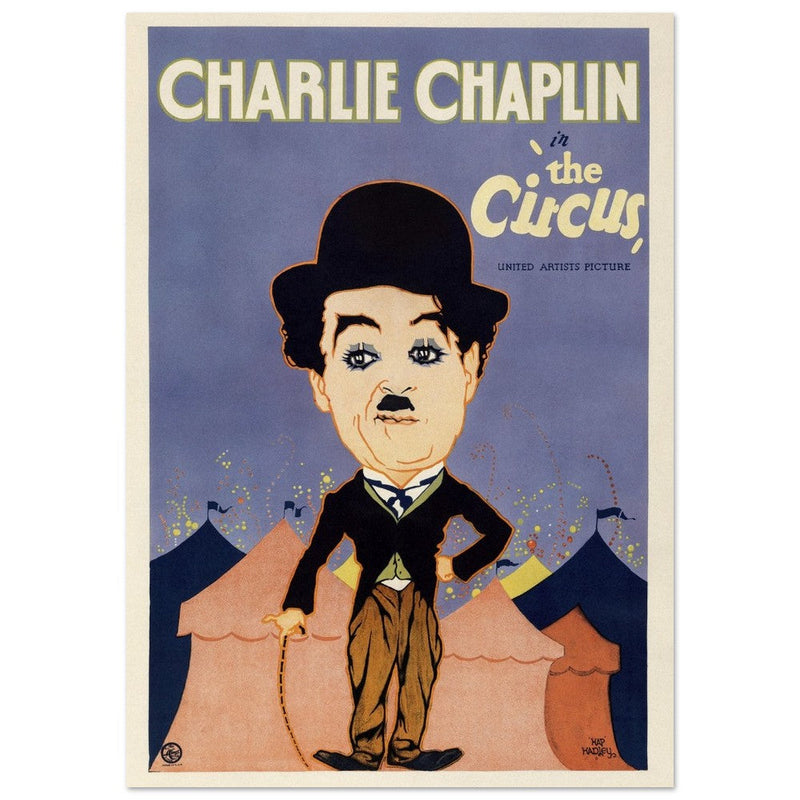 Charlie Chaplin in The Circus movie poster.