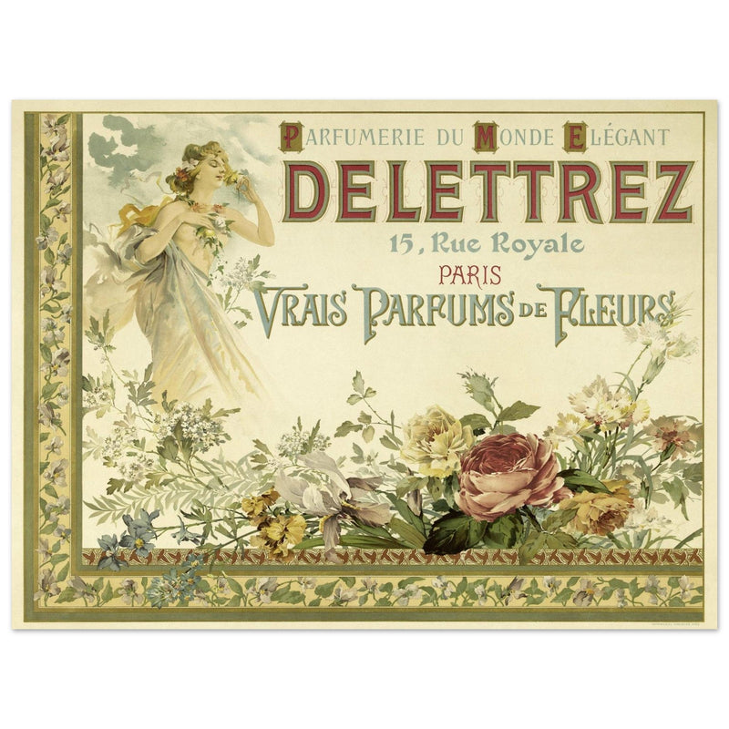 Delettrez french perfumery vintage art nouveau advertising.