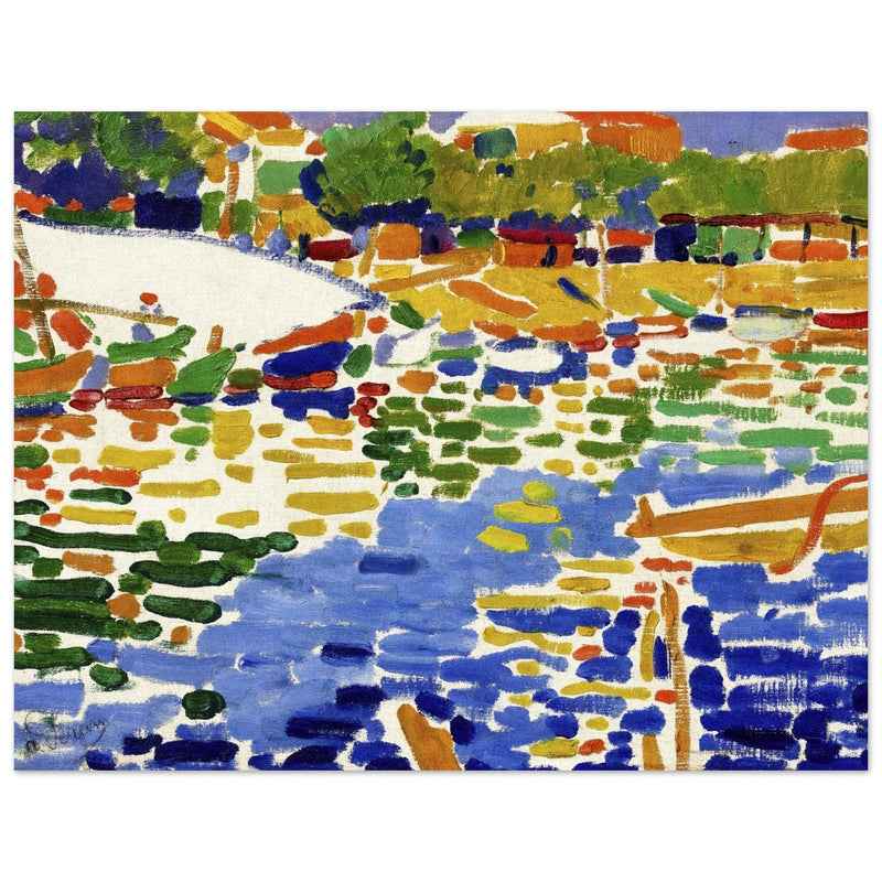 Andre Derain Boats moored at L'Estaque painting.