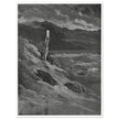 Gustave Dore Paradise Lost engraving . Moses and the stone tablets.