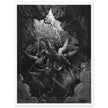 Gustave Dore Paradise Lost engraving . Satan and his fallen angels