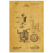 Carbureter vintage patent illustration by John Ford.