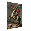 Napoleon at the Great St. Bernard painting by Jacques Louis David 1801.