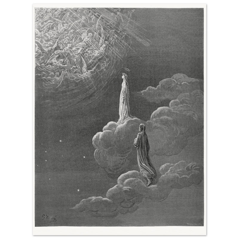Gustave Dore illustration for The Divine Comedy by Dante Alighieri.  Paradise.