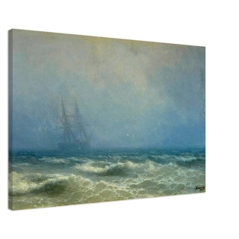 Fog over the Sea by Ivan Aivazovsky 1884.