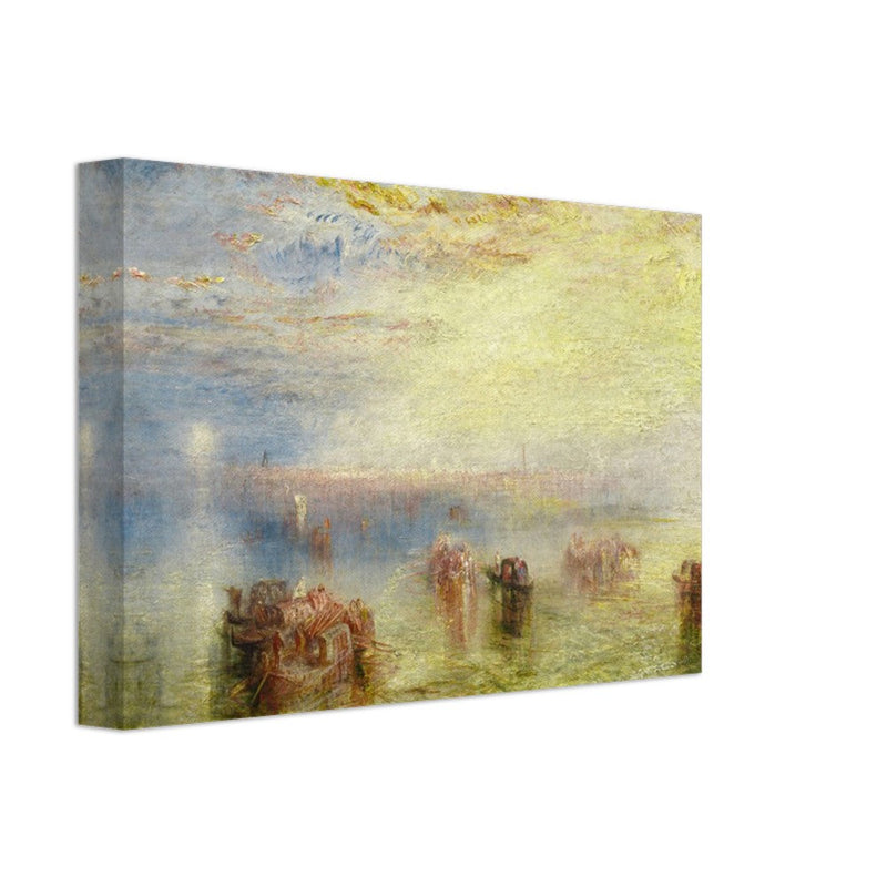 Approach to Venice by Joseph Mallord William Turner. Antique abstract painting of Venice Italy.