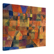 Paul Klee City with the three domes ( Stadt mit den drei Kuppeln ). Abstract painting.