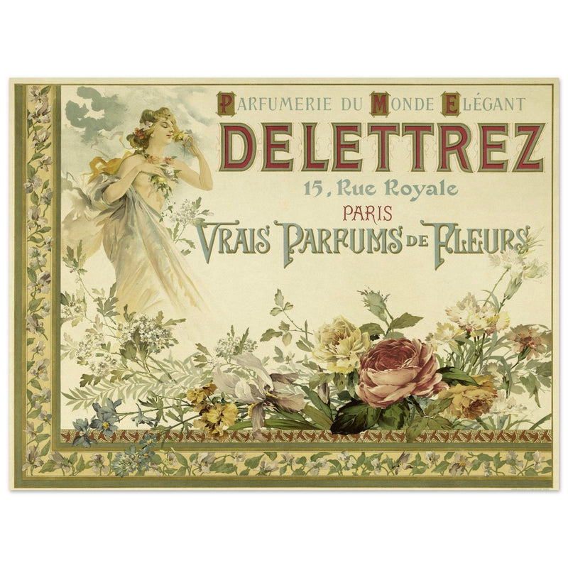 Delettrez french perfumery vintage art nouveau advertising.