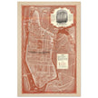 1938 New York City map. Created as an advertisement for the Roosevelt Hotel it includes major streets of Manhattan