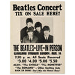 The Beatles music poster. Performance in Cleveland Ohio stadium in 1966.