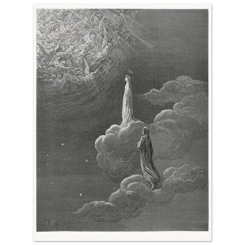 Gustave Dore illustration for The Divine Comedy by Dante Alighieri.  Paradise.