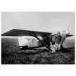 American aviator Roland Rohlfs stands in front of vintage airplane 1920 Fine art