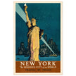 New York, The Wonder City of the World – Travel by Train”,  created in 1927 by renowned illustrator Adolph Treidler. print