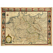 The Holy Roma Empire ancient map of Germany by John speed.