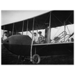 Katharine Wright aboard the Wright Model HS vintage aircraft
