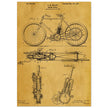 vintage motorcycle patent by G. M Holley.