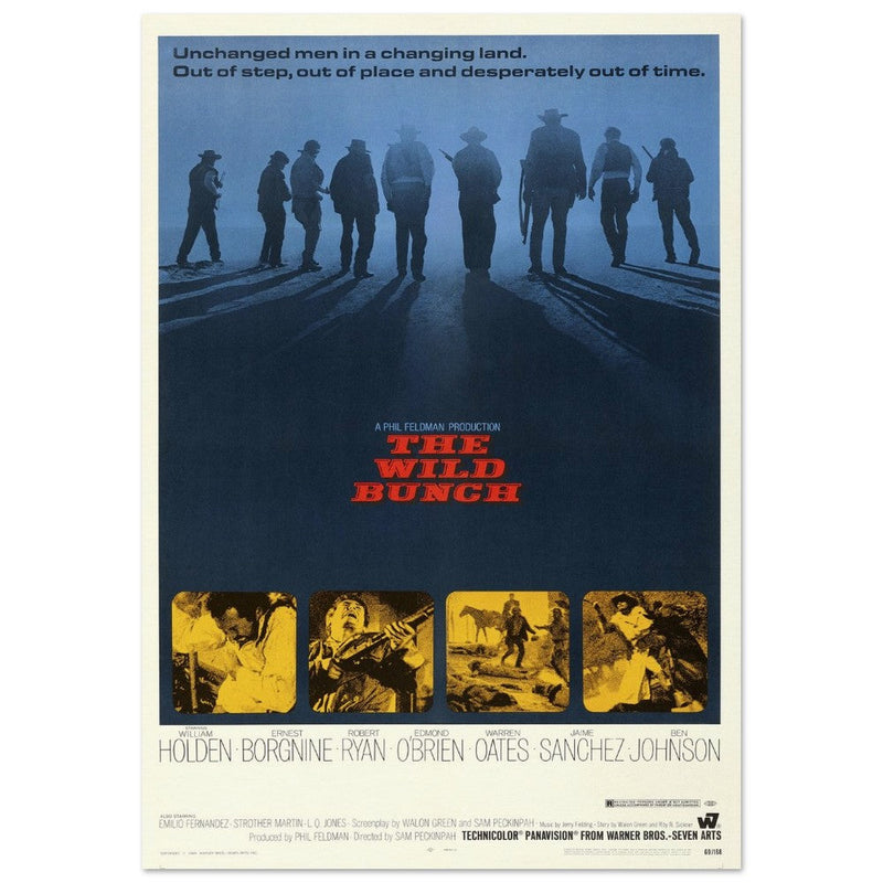 The Wild Bunch by Sam Peckinpah movie poster.