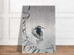 Quack in rain by Ohara Koson woodblock print reproduction.