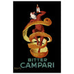 Leonardo Cappiello Bitter Campari master artwork. Vintage retro poster .